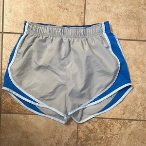 Nike Women's Gray & Blue Running Shorts